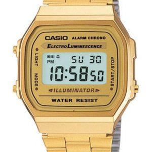 Casio Men’s A168WG Gold Stainless Steel Quartz Watch